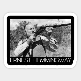 Ernest Hemmingway Portrait Sticker